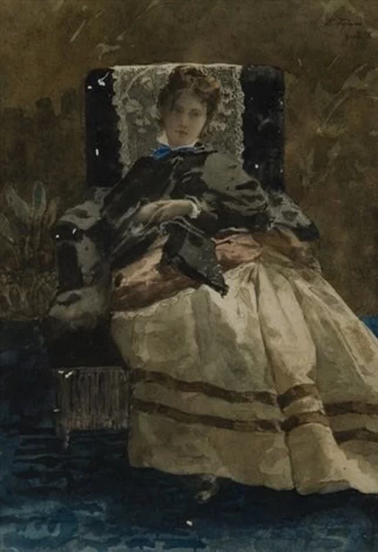 Edoardo Tofano-48-Ragazza in un interno